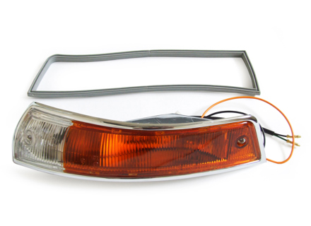Unidad indicadora con lente y sello (SWB). Porsche 911/912 1965-68 - 90163140100, 90163140200 - 15847S, 15847D