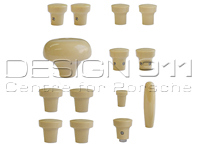 Jeu de boutons de tableau de bord, BEIGE. Porsche 356A 1955-1959 - PCG35655200500, 64455281100500, 64455285300500, 64455283100500, 64455282101500