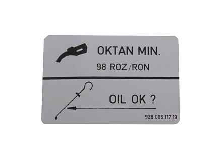 Carburante con numero di ottano 98. Carburante senza piombo per Porsche 964 Carrera RS / 968. - 92800611719 - PAK98