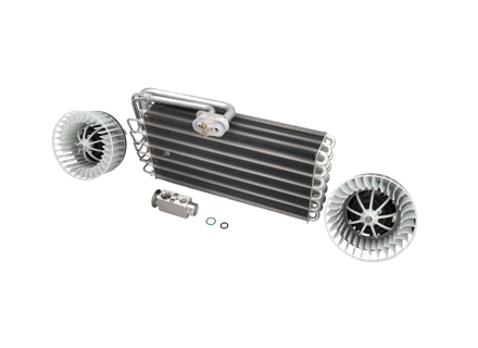 Conjunto de evaporador y motor del ventilador del aire acondicionado. Porsche 964/993 - 96457390100, 96457201501, 96457201601