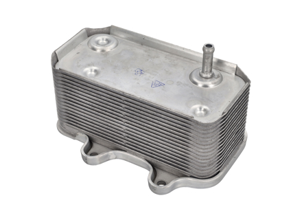 Radiateuroliekoeler op de motor. Porsche 986/987 Boxster - 8MO376726111, 31289, 99610702505, 99610702507, 99610702509