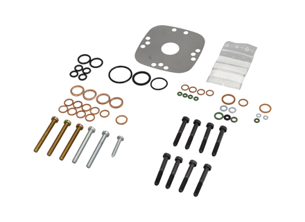 Fuel distributor head gasket set. Porsche 924 - 0 438 100 003, 063133481X, 063133481