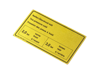 Sticker Tyre Pressure. Porsche 911 Turbo 78-89 - 93000650501 - PAKR6