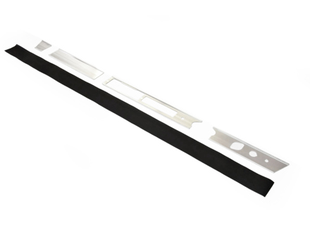 Garniture de tableau de bord en aluminium. Porsche 911 1969–1973 conduite à gauche - 91155201300, 90155201300, 81253-1