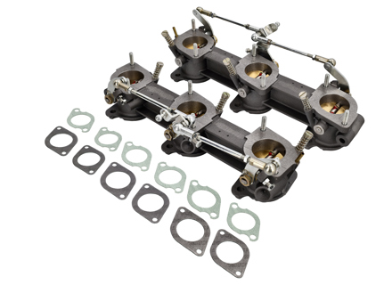 MFI throttle body complete with gasket set. Porsche 911 2.4 S / 2.7 Carrera - 91111008510, 91111008610