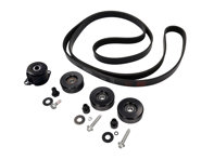 Full Pulley & Belt Kit - Tensioner, Idlers & Drive Belt - for Porsche 996 turbo / GT2 / 997.1 turbo / GT2 With Air Conditioning - 99610236550, 99611501670, 99611501672, 99907204109, 99907205901, 90006711703, 90006711705, 99611501571, 99611501576, 99610212553, 99611522171, 99611522172, 90037820009, 90037831301, 90007406302, 90007438001, 99919237950, 99919237951