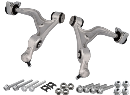 Lower wishbone complete set. Porsche 971 Panamera (Basic Load Group 1) - 971407151D, 971407151H, 971407151K, 971407151M, 971407151P, 971407151R, 971407151T, 971407152D, 971407152H, 971407152K, 971407152M, 971407152P, 971407152R, 971407152T