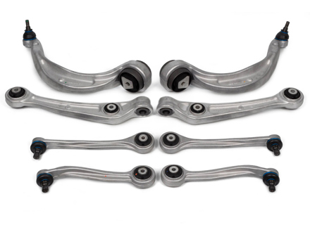 Front suspension control arm kit (8pcs) complete. Porsche Macan - PAC407506, PAC407505, 95B407693, 95B407694, PAC407151, PAC407152, PAC407510, PAC407509
