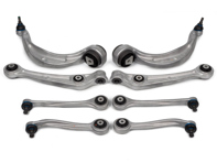 Kit de bras de suspension avant (8 pièces) complet. Porsche Macan - PAC407506, PAC407505, 95B407693, 95B407694, PAC407151, PAC407152, PAC407510, PAC407509