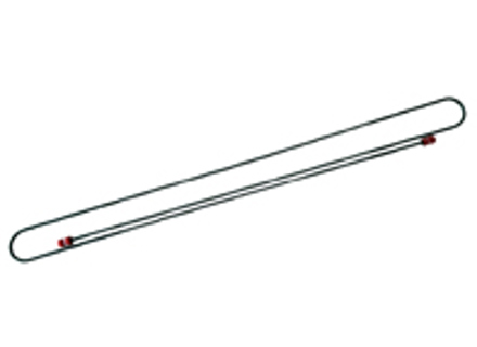 Bremsleitung, 2150 mm. Porsche 356 LHD-Fahrzeuge - 69535260201, 10206253596 - 695 352 202 01, 1661501400