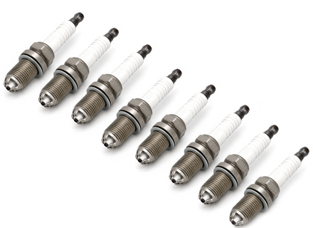 Spark plugs, SET OF 8. Porsche 955 Cayenne V8 S - 99917021890, 99917020791, 0242240587, 0242240578
