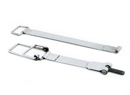 Batteriebänder, oberes und seitliches Set, Silber. Porsche 911 69-73 - 90161102800, 90161102200 - 1699450110, 9240001