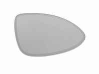 Door mirror glass (Convex), Dimmable, Right for LHD. Porsche 958.1 Cayenne 2011-14 - 95873152210, 95873152212 - ZJ-7149-R