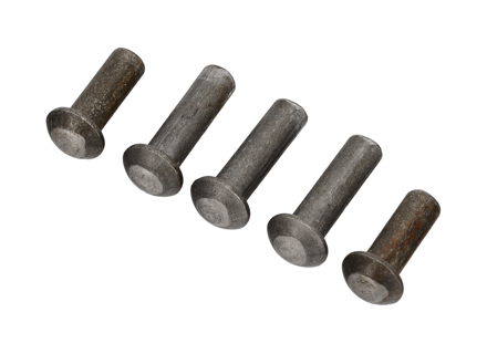 Abschlepphaken Stahlnieten 5er Pack. Porsche 356A / 356B / 356C - 64450600200, 90005501500 - P41a