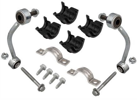Kit biellette e boccole per barra stabilizzatrice posteriore, 24,10 mm. Porsche 955 / 957 / 958 Cayenne - 95533379240, 95533379200, N10697801, 95533377701, 95533306921, 95533307021