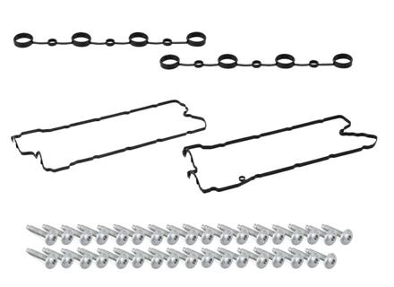 Kit de juntas y tornillos de tapa de válvulas de motor. Porsche 955 Cayenne S/Turbo 4.5L 2003-06 - 94810593300, 94810593103, 94810593205, 99907334101
