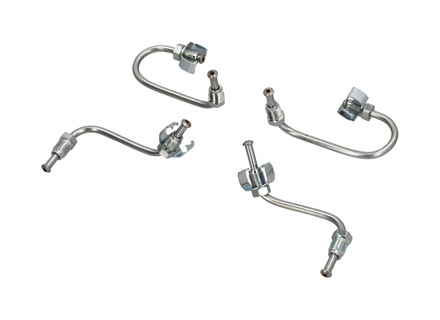 Kit de durites de frein pour étrier. Porsche 996 C2 / 996 GT3 / 997 C2 / 997 C2S - 99635558500, 99635558501, 99635558600, 99635558601, 99635558406, 99635558407, 99635558106, 99635558107 - 89727, 89728, 89719, 89729