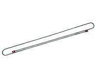 Linea freno, 2210 mm. Porsche 356 con guida a destra - PCG35260401, 69535260401, 10406253596