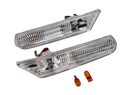 Répétiteurs latéraux en cristal, clair. Porsche 996 / Boxster 986 - 99663103301, 99663103401, 99663104301, 99663104302, 99663104401, 99663104402, 99663104403, 99663104303