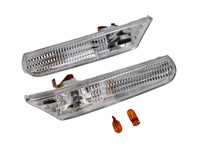 Side repeaters crystal, Clear. Porsche 996 / Boxster 986 - 99663103301, 99663103401, 99663104301, 99663104302, 99663104401, 99663104402, 99663104403, 99663104303
