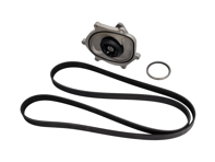Kit de bomba de agua, correa y termostato. Porsche 981 Boxster / Cayman / Porsche 991.1 - 0PB121035A, 9A110221800, 0PB903137A, 9A110222602, 9A110622603, 9A712111000, 9A110655900, 0PB121688
