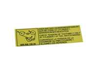 Sticker Camshaft Belt. Porsche 928 1978-86 - 92800610900 - PAKZR