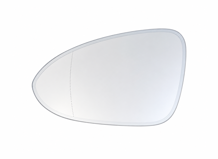 Door mirror glass (Aspherical), Dimmable, Left for LHD. Porsche 971 Panamera / 976 Panamera - 971857521D - ZJ-7143-L