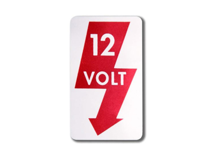Sticker "12Volt". Porsche356 - PCG70183300 - 356234-25