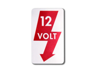 Sticker '12 Volt'. Porsche 356 - PCG70183300 - 356234-25