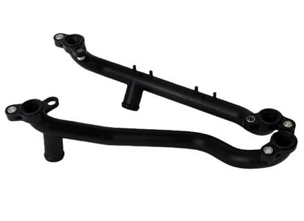 Coolant Pipe For Engine Compressor. Porsche 958 Cayenne / 970 Panamera 3.0L Hybrid 2010-17 - 95810658312, 95810658310, 95810658311 - 139253