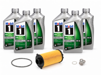 Oil filter service kit with drain plug & Mobil 1 ESP X4 0w-40 for Porsche 718 (982) Boxster / 718C (982C) Cayman - 9A210722500, 99970768540, 0PC115466