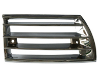 Horn grille in metal with Chrome finish. Porsche 911/912 69-73 - 90155943127, 90155943227 - LI.013.001, LI.013.002, 9355, 9356, 911273, 911274, 1684500276, 1684500286