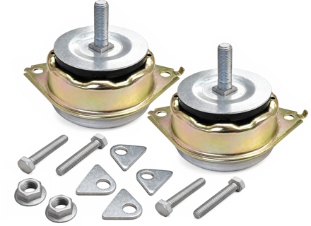 Engine mount kit, SET OF 2. Porsche 964 C4 1989-93 - 96437504901, 96437505001 - BP PS6890AL, BP PS6890AR