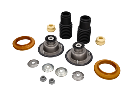 Rear Shock Absorber Top Mount & Overhaul Kit. Porsche 987.2 Boxster 2009-12 With PASM - 99734310701, 98733305900, 98733350900, 98733350901, 98133350401, 98633350501, 99908464501, 99734310700, 98733330100