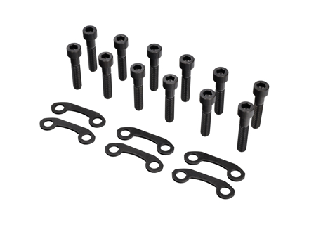 Set di bulloni e piastre di fissaggio dell'albero di trasmissione. Porsche 911 G 3.2 Carrera / 964 / 928 - 90006712301, 91133219100