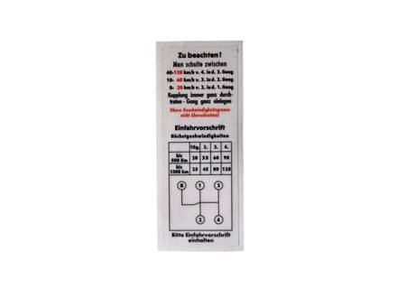 Windscreen decal Shift pattern . Porsche 356 Pre-A / 356A T1 - 64470154300
