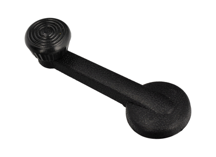 Window handle, Zinc, Black. Porsche 914 - 111837581J, 1138375813 - 8188300200