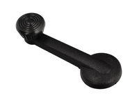 Window handle, Zinc, Black. Porsche 914 - 111837581J, 1138375813 - 8188300200