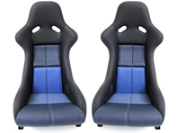 Sitze im RennSport Style, Schwarz-Blau. Porsche 964 / 993 - P964108-S, P964108
