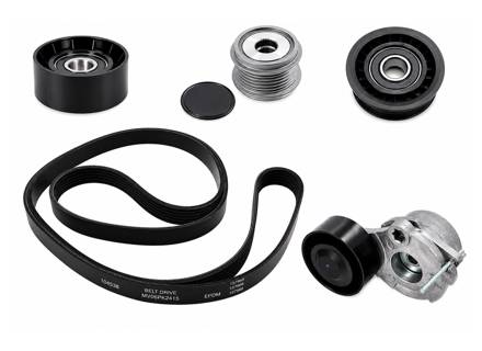 Drive Belt and Pulley Kit. Porsche 95B.1 Macan Diesel - 958903137, 95510211801, 95510211921, 958903133, 94660395500/1